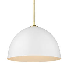 Golden 6956-L OG-WHT - Zoey Large Pendant